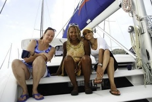 Ladies enjoying the sail